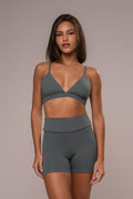 Damen Shorts & Top Set Fiora - Grau Gruen