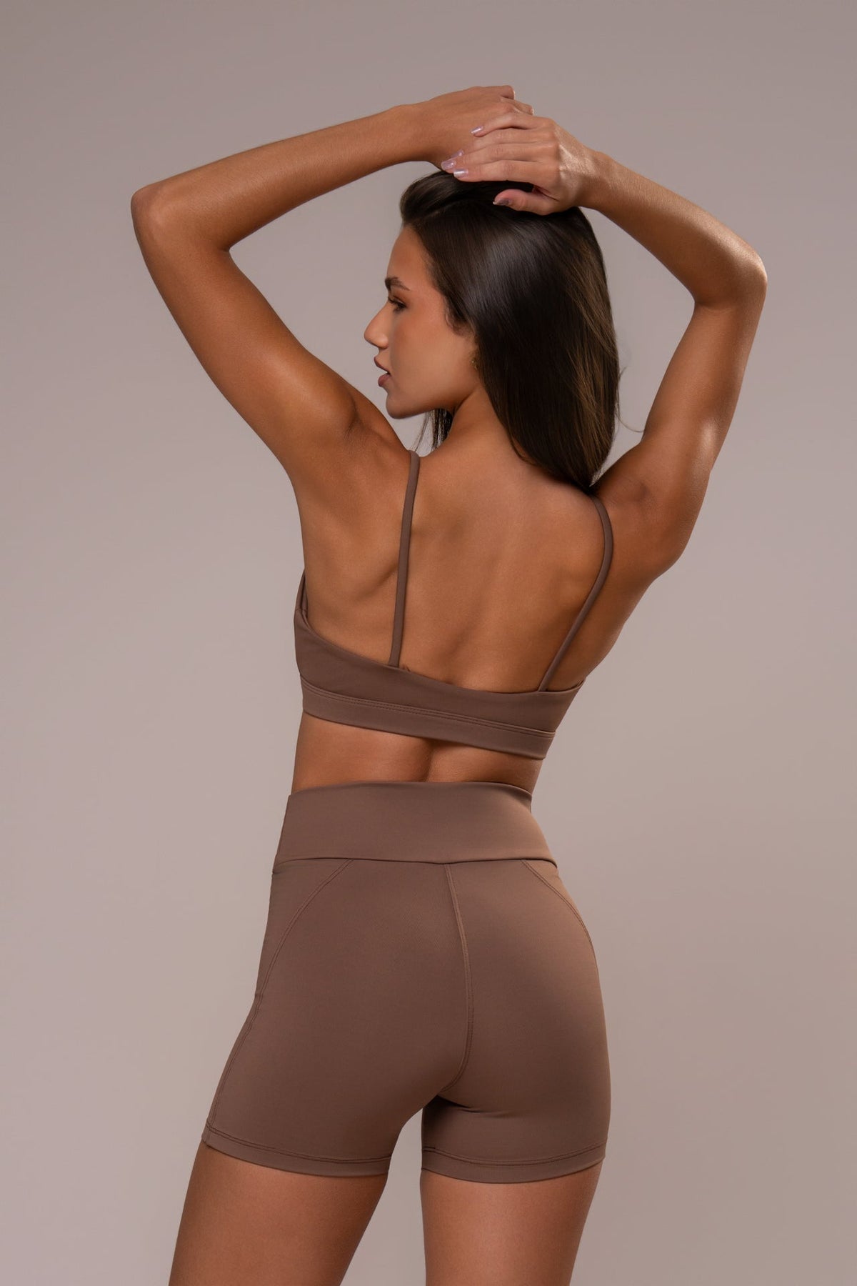 Damen Shorts & Top Set Alina - Schokolade