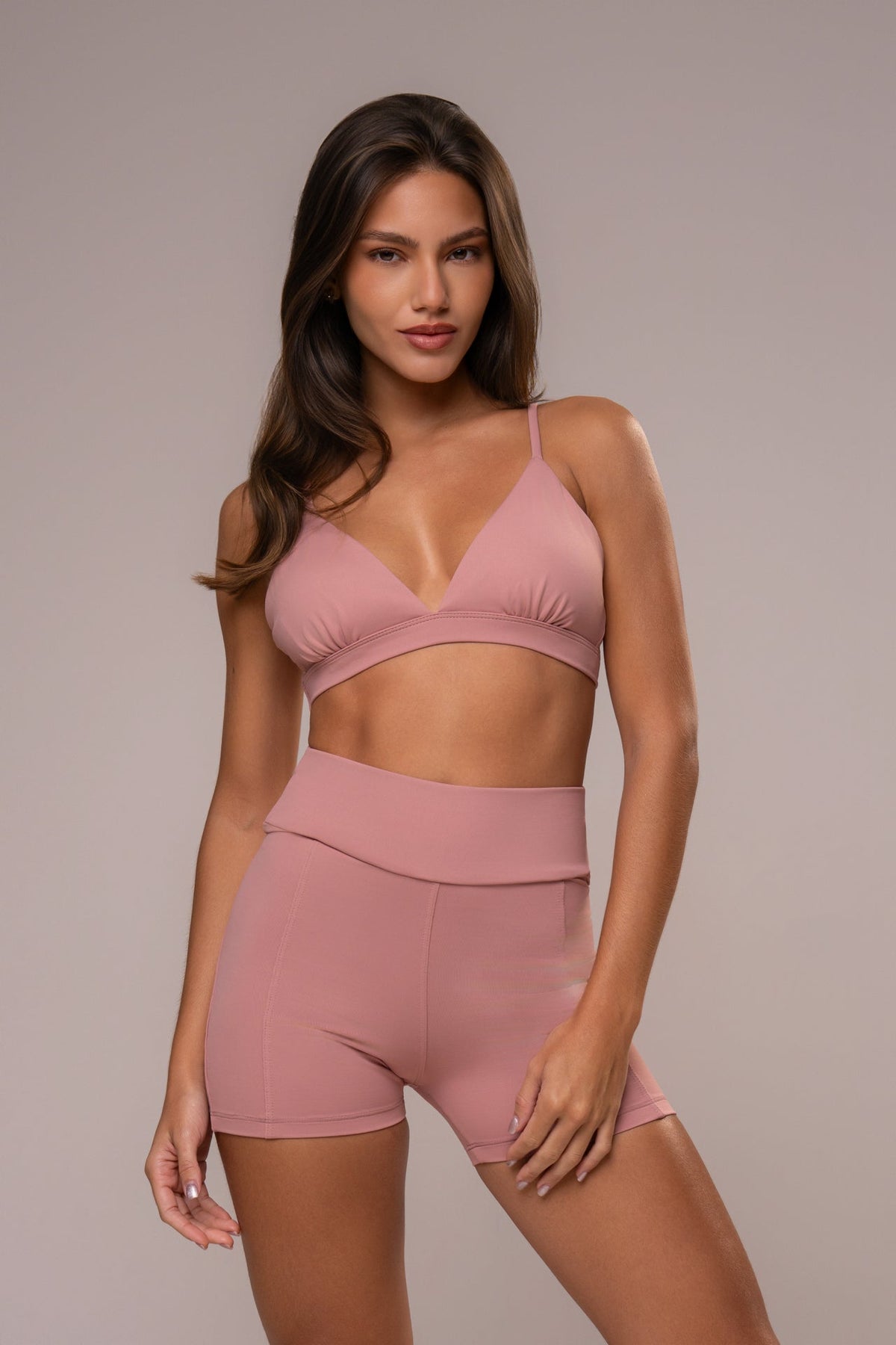 Damen Shorts & Top Set Valena - Rose