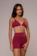 Damen Shorts & Top Set Celina - Bordeaux
