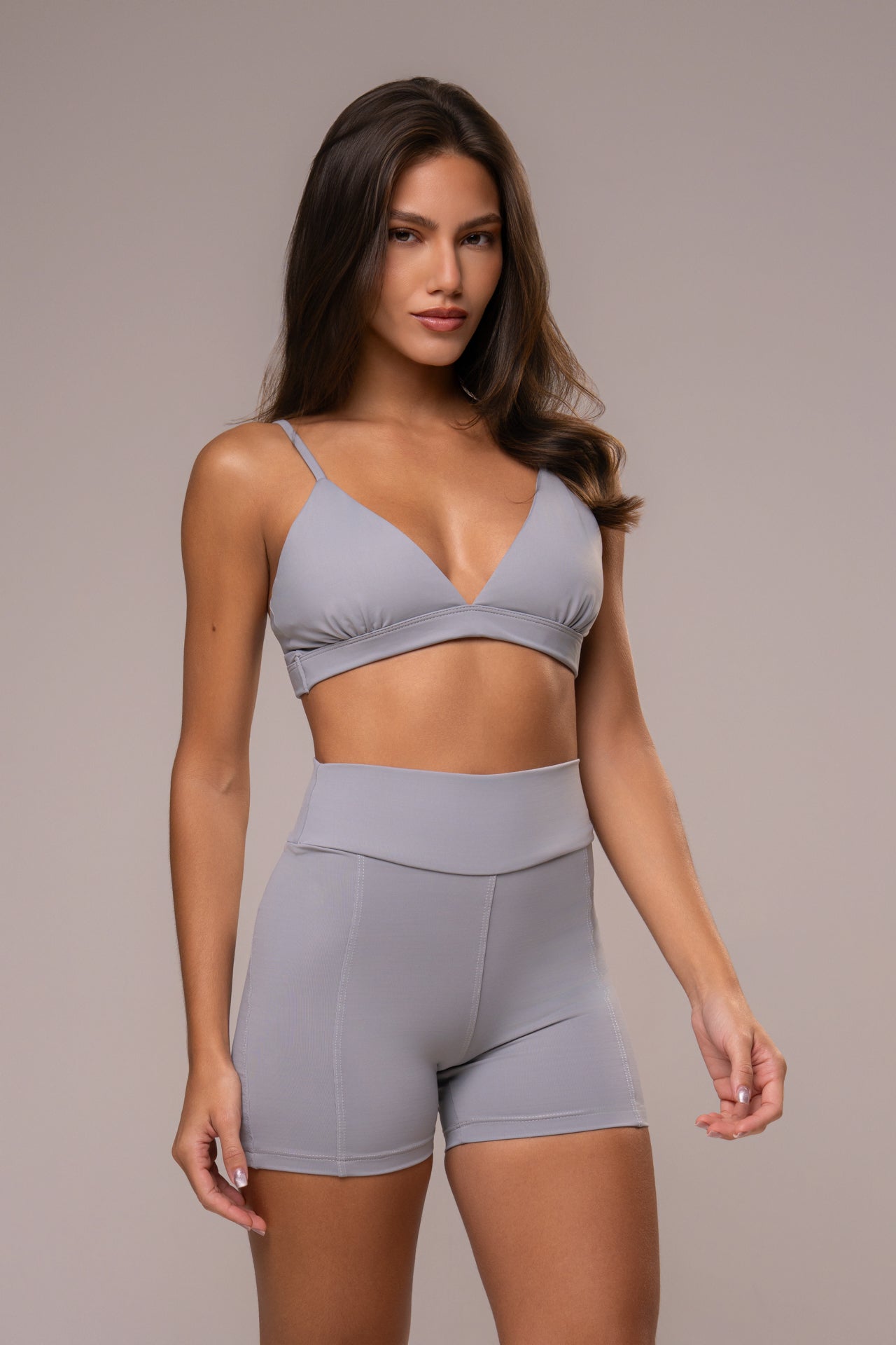 Damen Shorts & Top Set Ayla - Grau