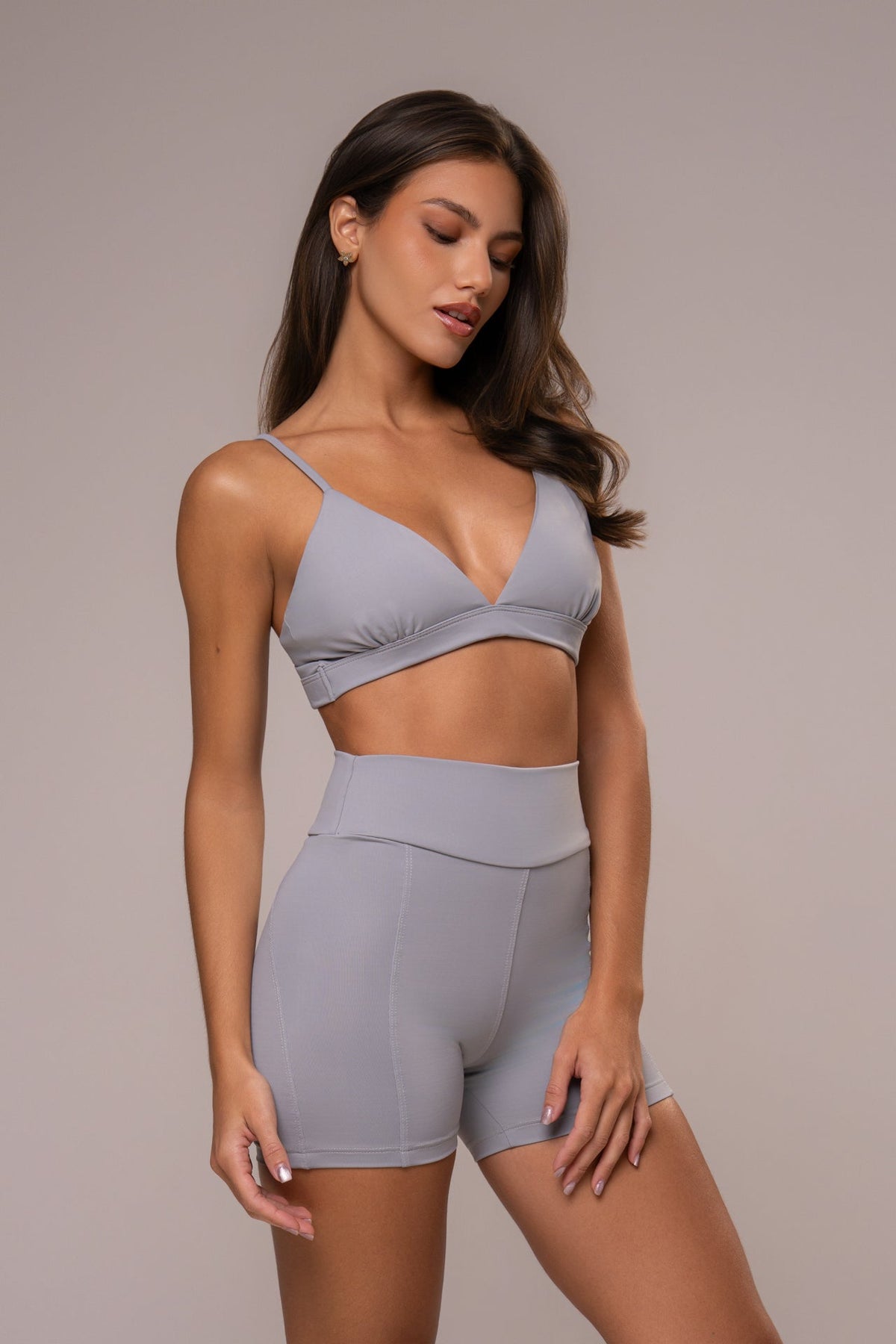 Damen Shorts & Top Set Ayla - Grau