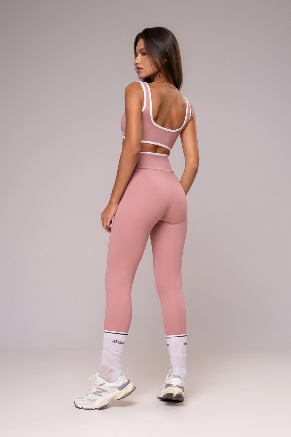 Damen Leggings & Top Set Mira - Rose