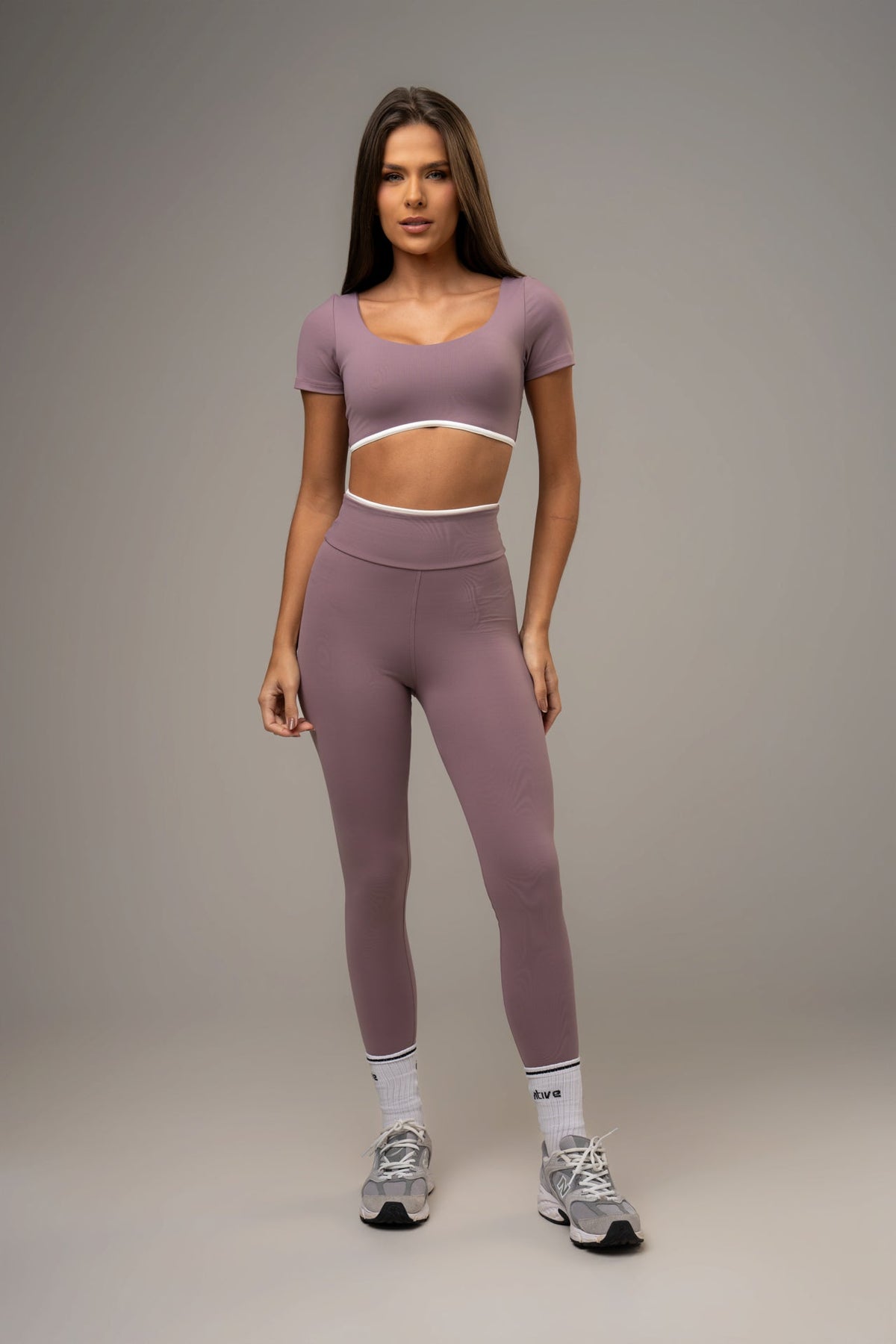 Damen Leggings & Top Set Aurelia - Rose