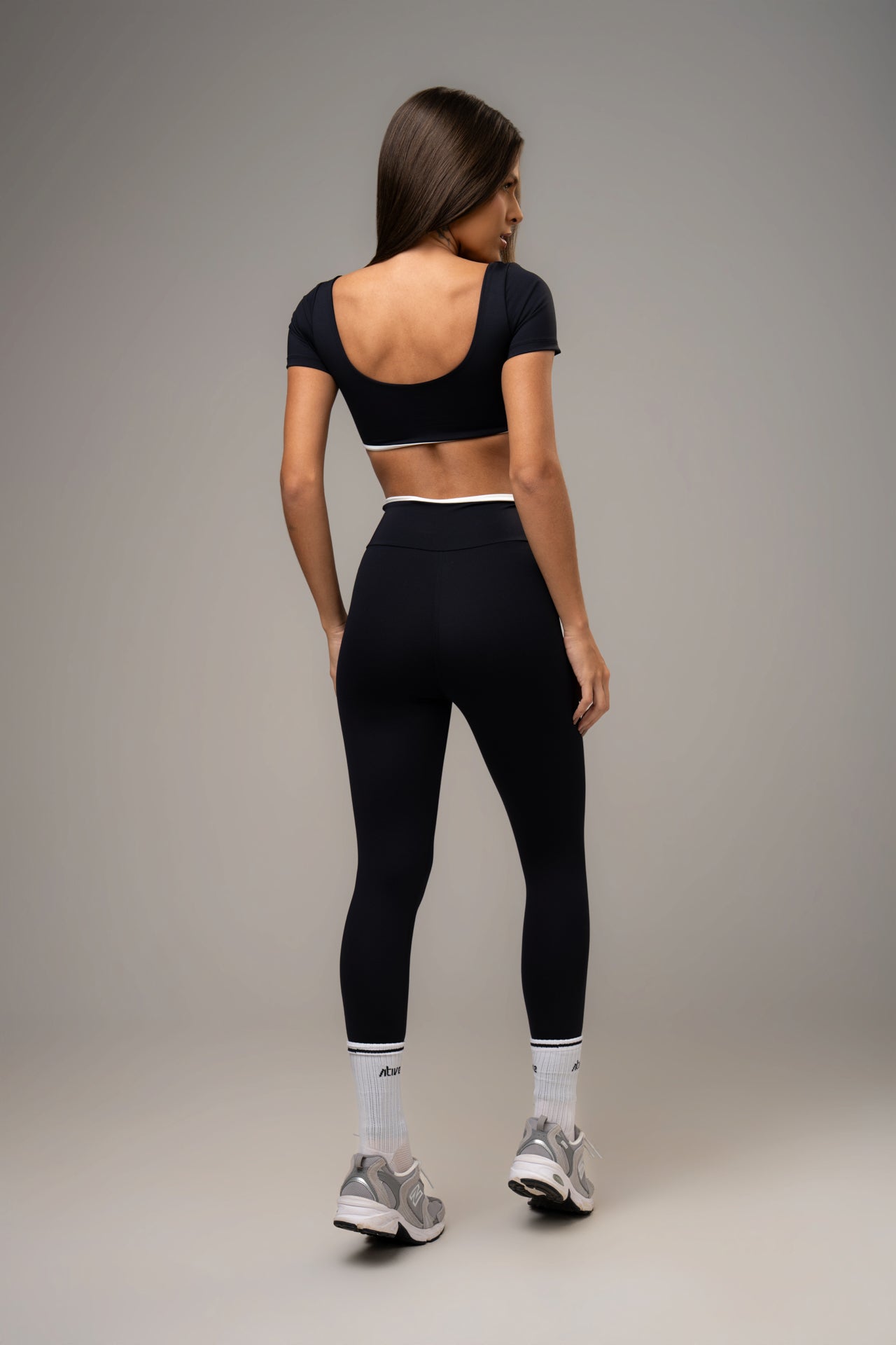 Damen Leggings & Top Set Aurelia - Schwarz
