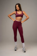 Damen Leggings & Top Set Elyra - Marsala