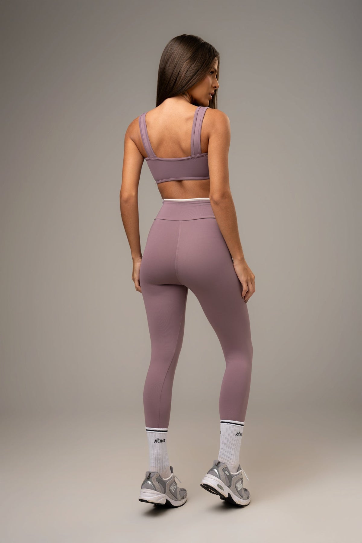 Damen Leggings & Top Set Valena - Rose