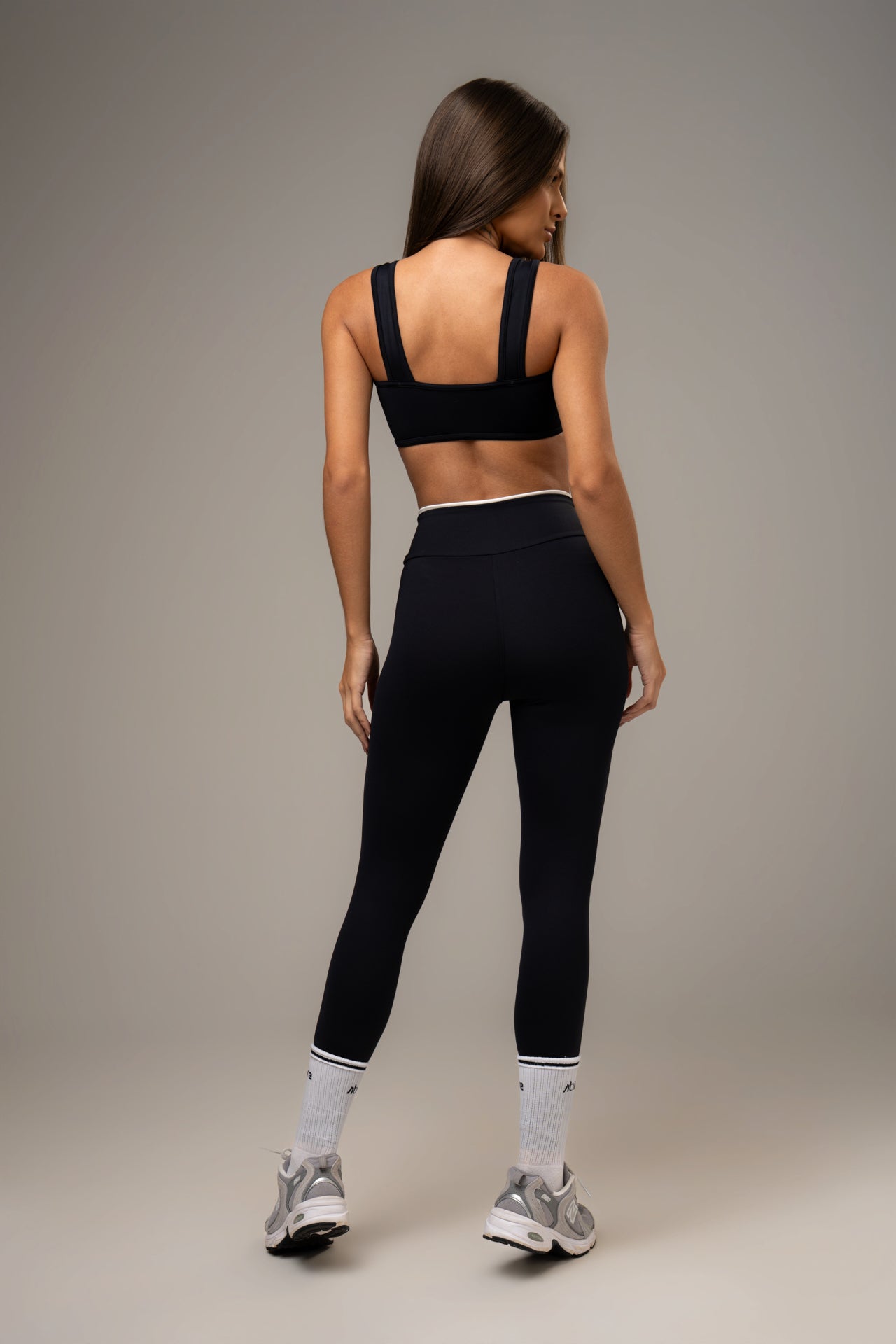 Damen Leggings & Top Set Alina - Schwarz