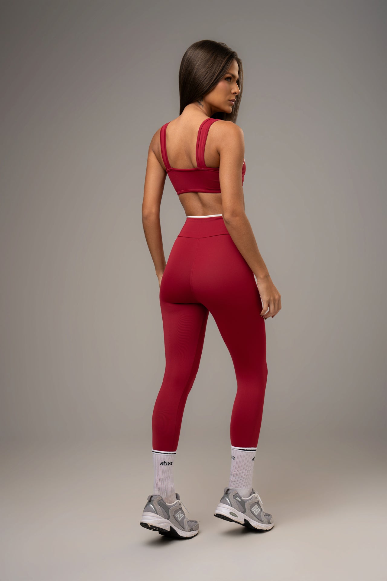 Damen Leggings & Top Set Calina - Rot