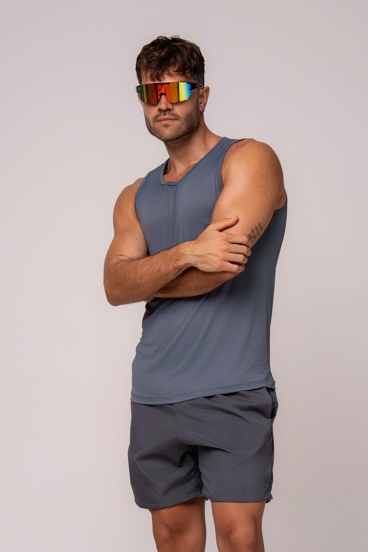 Herren Dry-Fit Tanktop Novelle - Graphit