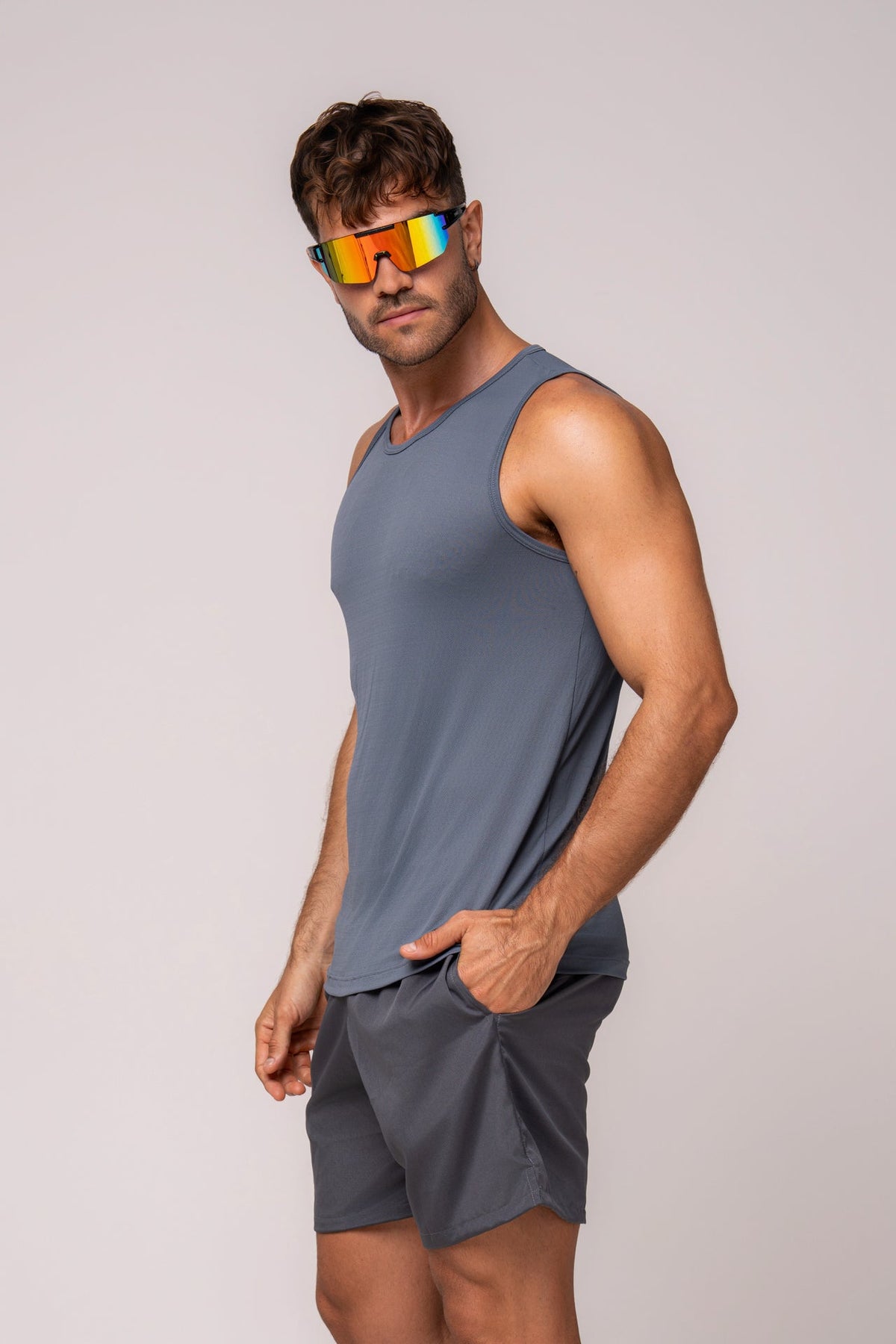 Herren Dry-Fit Tanktop Novelle - Graphit