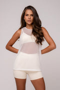 Damen Trainings-Top Solenne - Off-White