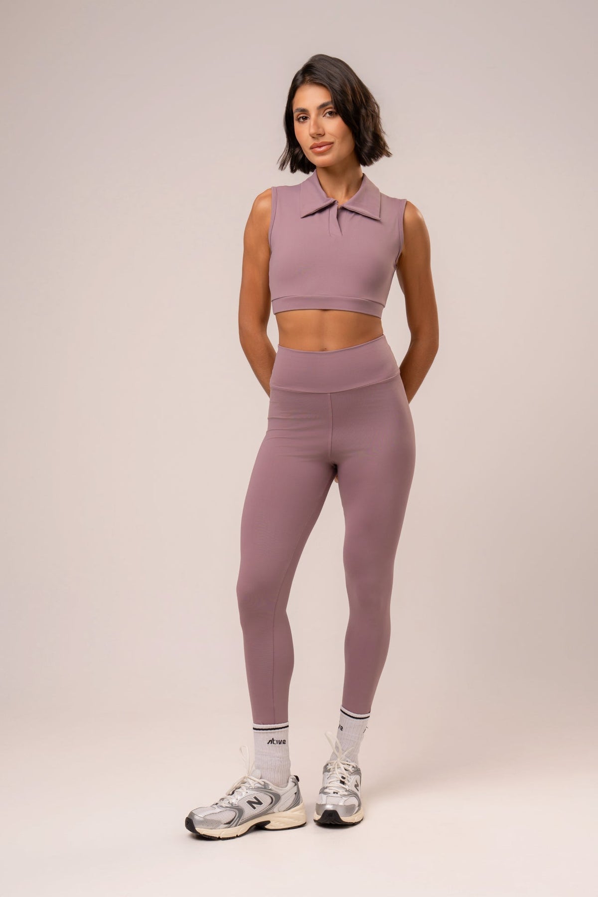 Damen Leggings & Top Set Mavelle - Rose