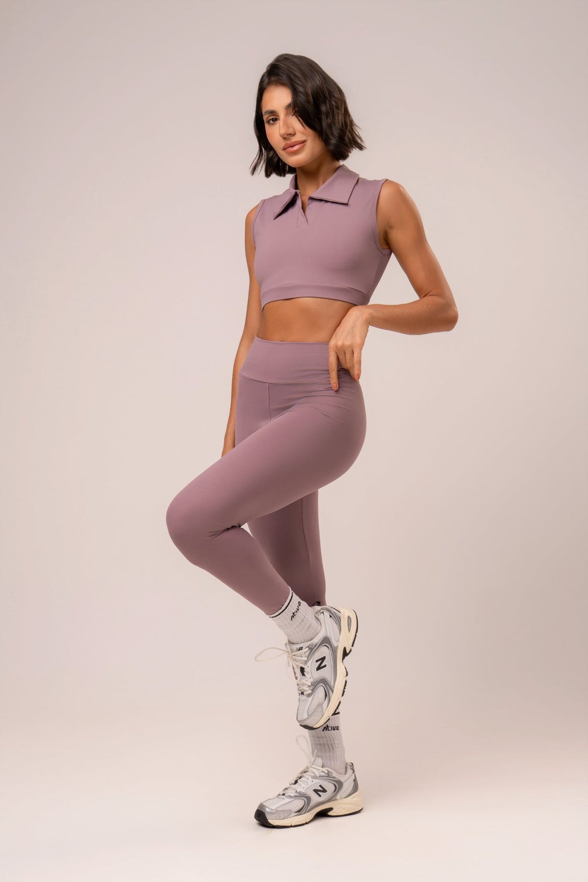 Damen Leggings & Top Set Mavelle - Rose
