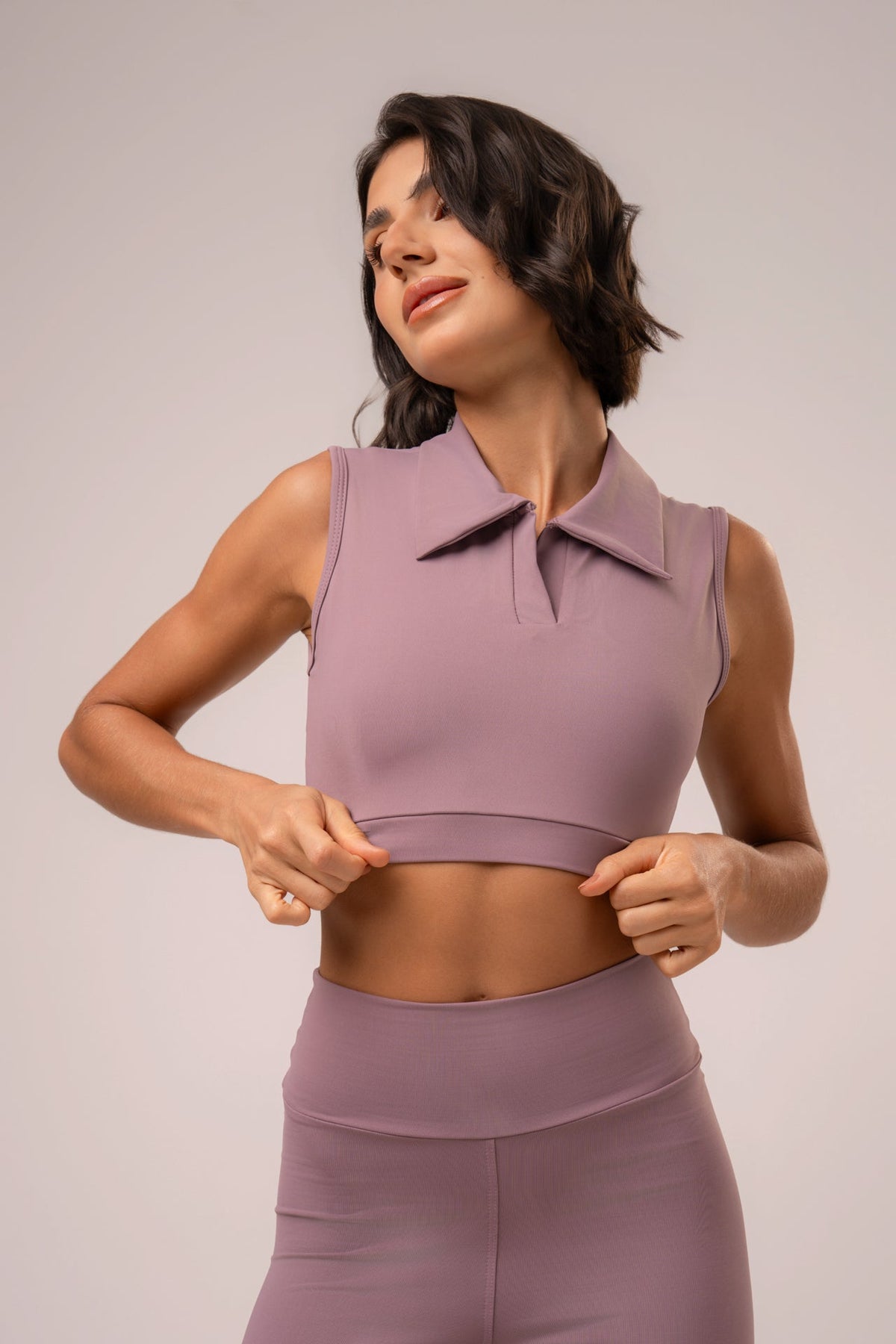 Damen Leggings & Top Set Mavelle - Rose