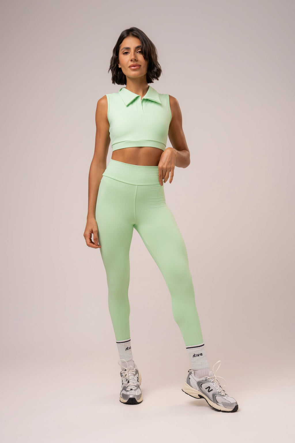 Damen Leggings & Top Set Arielle - Mint