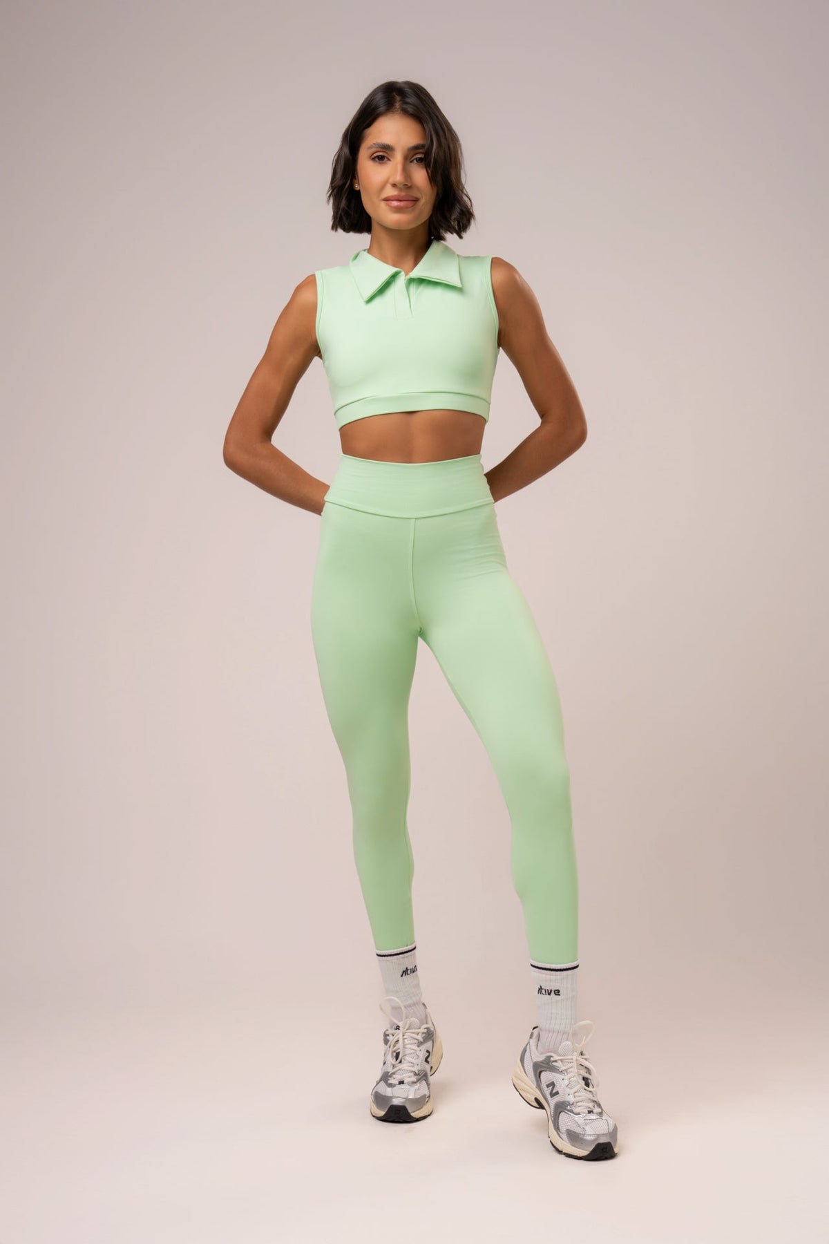 Damen Leggings & Top Set Arielle - Mint