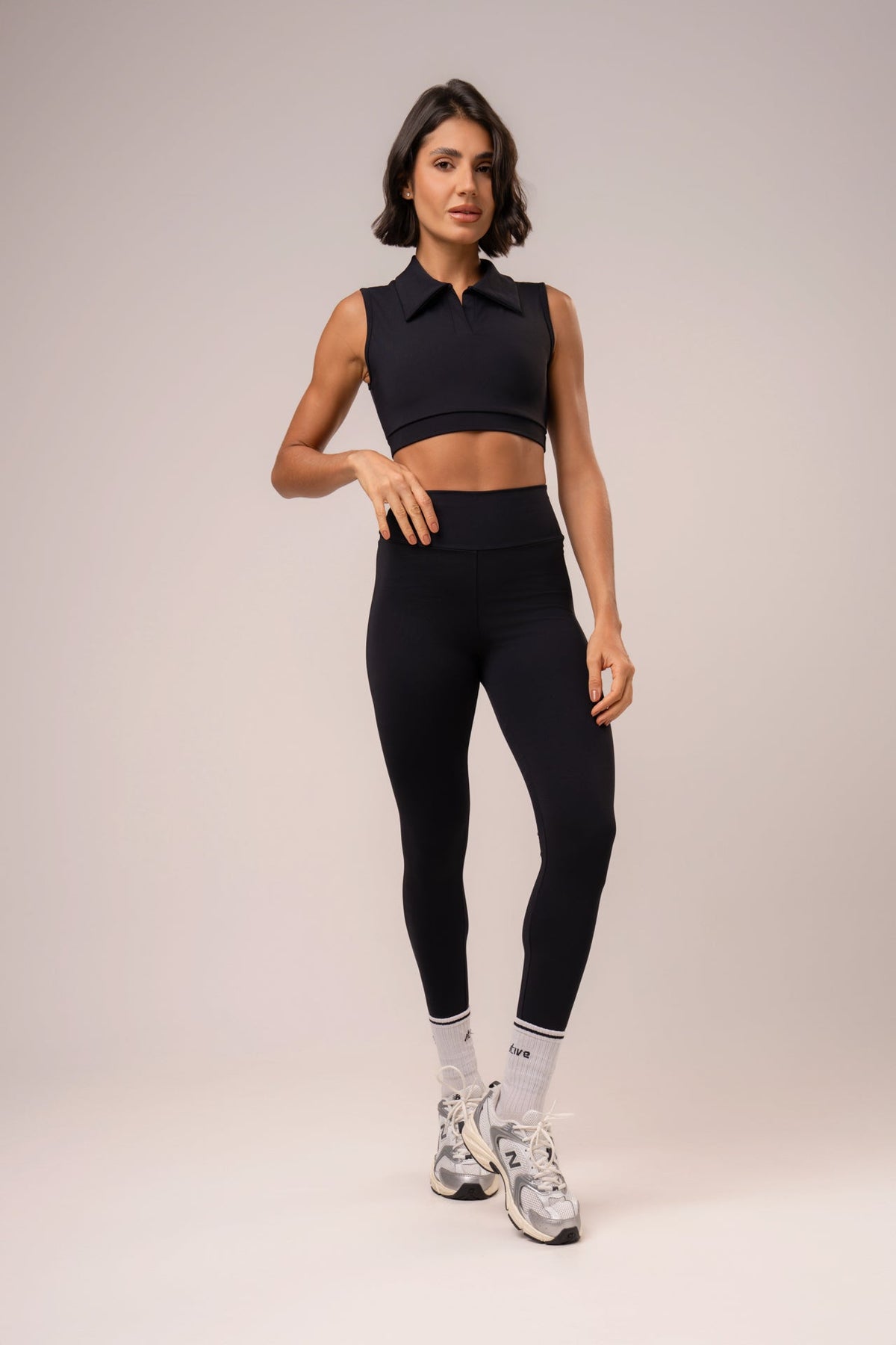 Damen Leggings & Top Set Sorelia - Schwarz