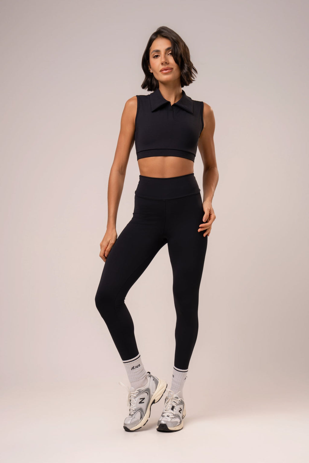 Damen Leggings & Top Set Sorelia - Schwarz