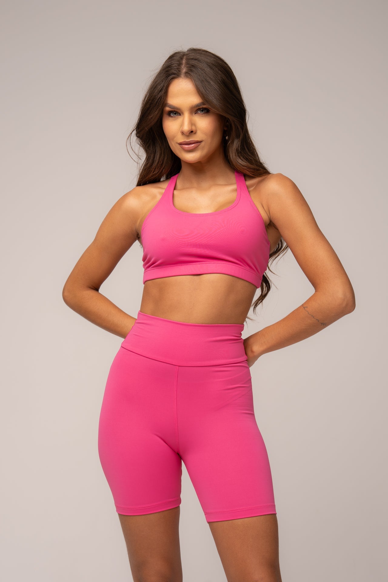 Damen Shorts & Top Set Lunara - Pink