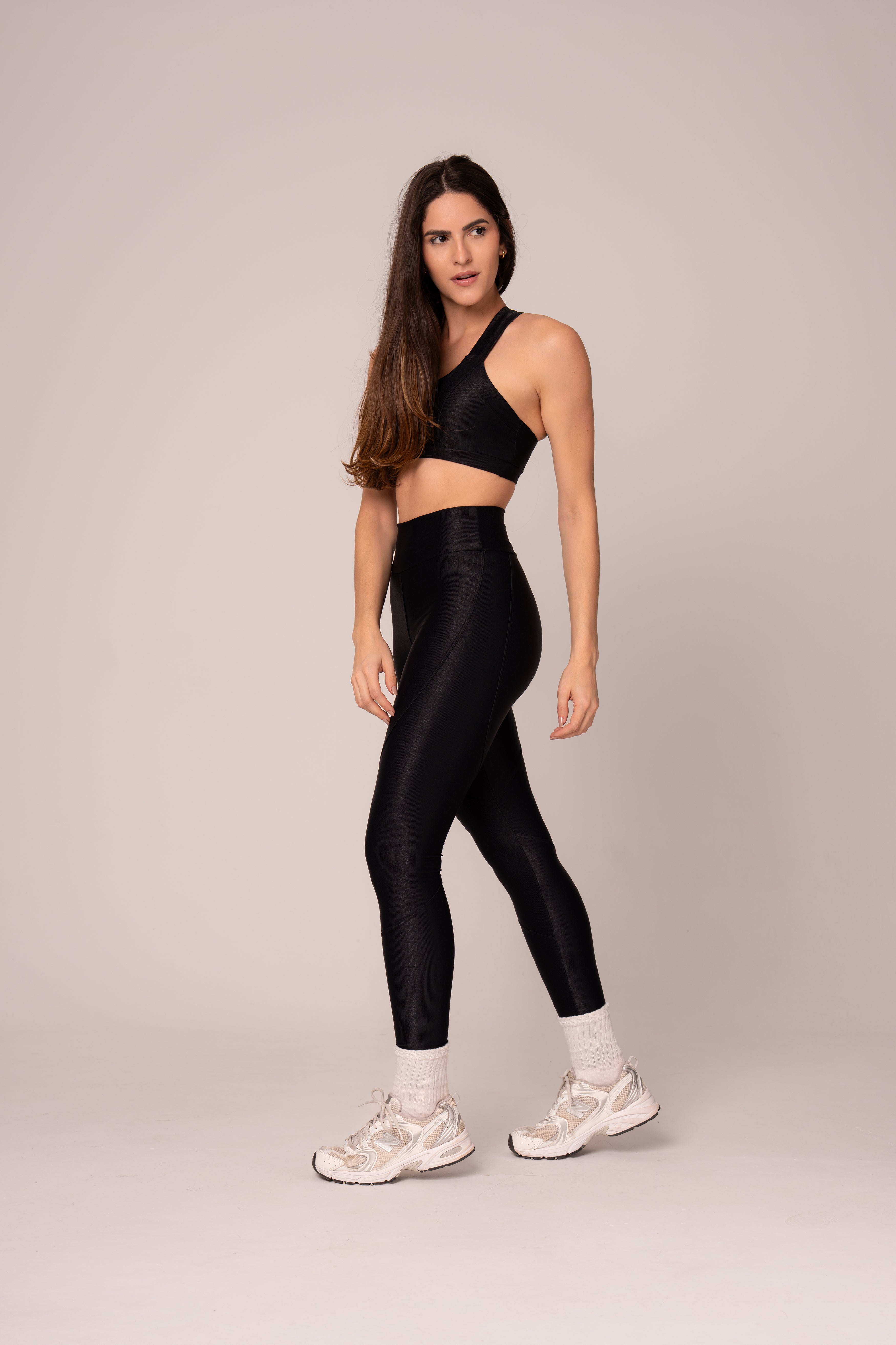 Damen Leggings & Top Set Mavelle - Schwarz