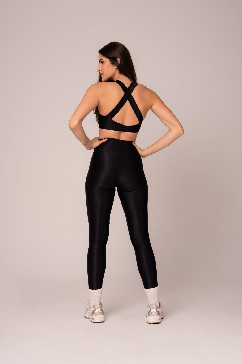 Damen Leggings & Top Set Mavelle - Schwarz