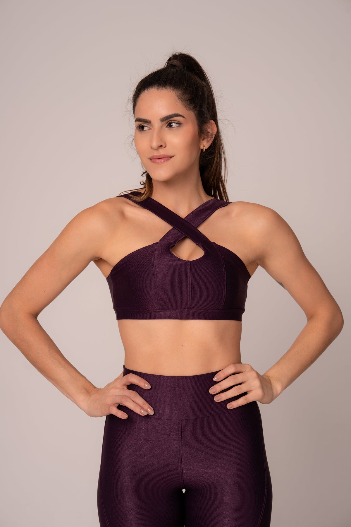 Damen Leggings & Top Set Calina - Acai