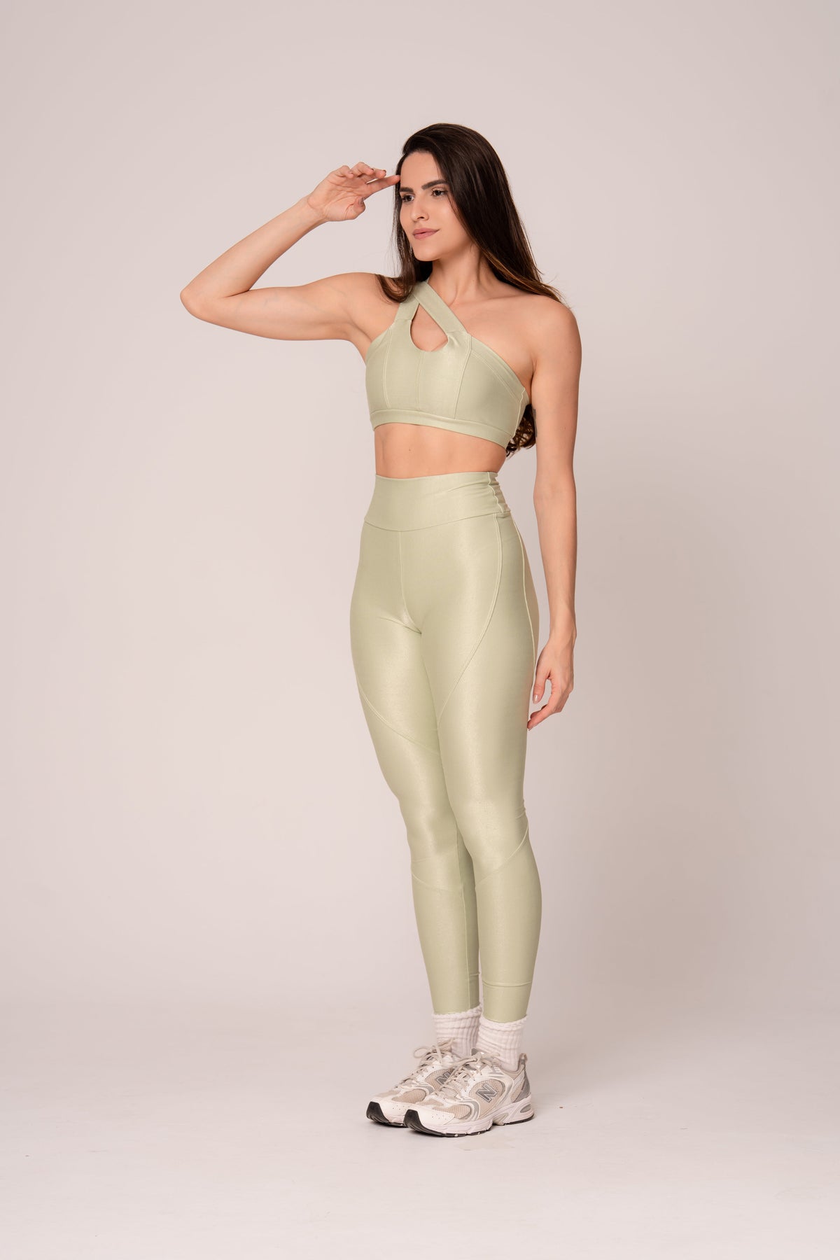 Damen Leggings & Top Set Avira - Matcha