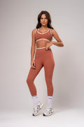 Damen Leggings & Top Set Nora - Terrakotta