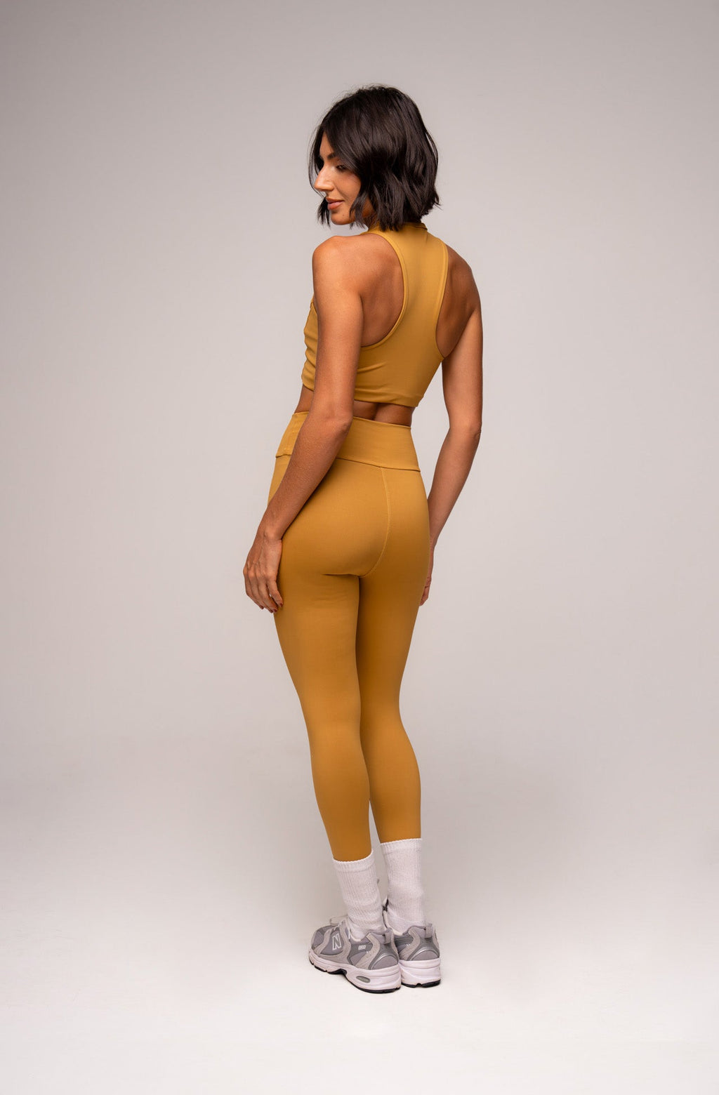 Damen Leggings & Top Set Mavelle - Senf