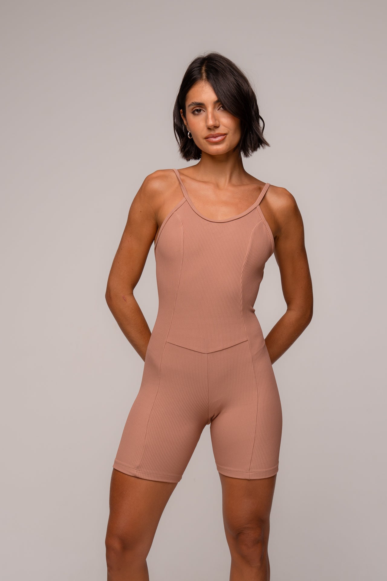 Damen Sport-Jumpsuit Elyra - Mocha