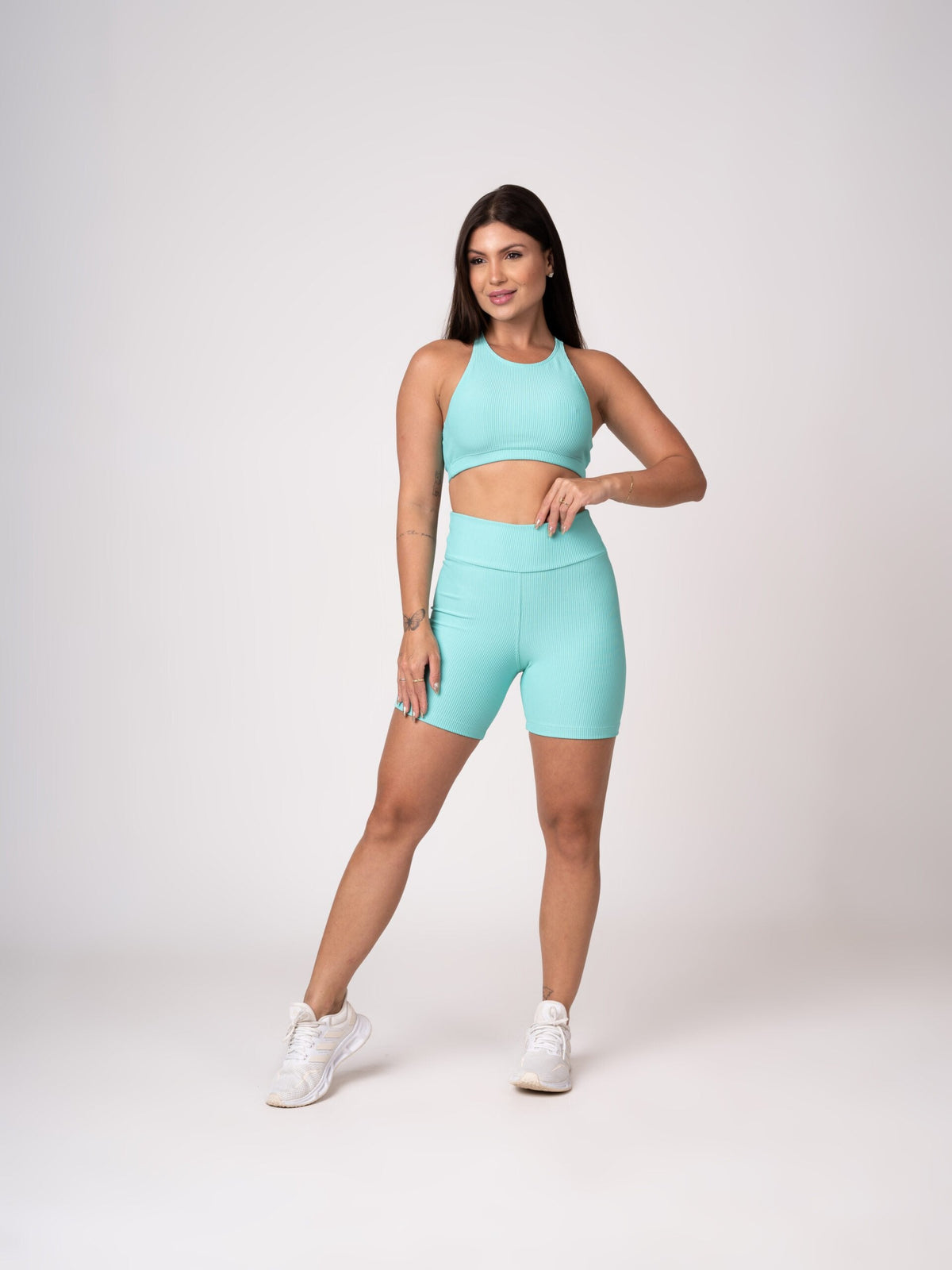 Damen Shorts & Top Set Elara - Mint